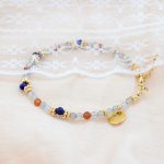 Gray Moonstone Jadeite Lapis lazuli Hand bracelet - Image 4
