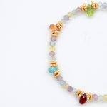 Morganite Olivine Sapphire Garnet Rainbow Bracelet - Image 5