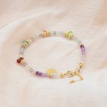 Morganite Olivine Sapphire Garnet Rainbow Bracelet - Image 3