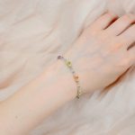 Morganite Olivine Sapphire Garnet Rainbow Bracelet - Image 2
