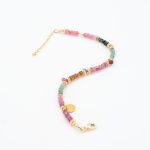 Colored tourmaline Colorful garnet Gemstone bracelet - Image 4