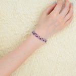 Amethyst Fluorite Hand bracelet - Image 4