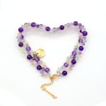 Amethyst Fluorite Hand bracelet - Image 3