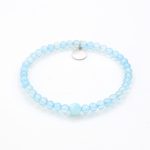 Aquamarine Marine limestone Hand bracelet
