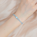 Aquamarine Marine limestone Hand bracelet - Image 3