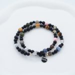 Obsidian Multiple rings  Hand bracelet - Image 2