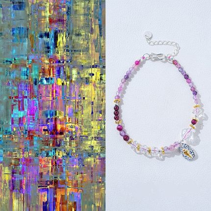 Natural colored gemstones Hand bracelet