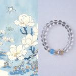 White crystal Gourd Hand bracelet