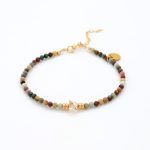 Alxa Oil-brown crystal Hand bracelet