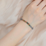 Gray moonstone Colored tourmaline Hand bracelet - Image 2