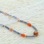 Gray moonstone Red agate Hand bracelet - Image 4