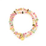 Macarons Rainbow Tourmaline Hand bracelet