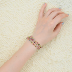 Macarons Rainbow Tourmaline Hand bracelet - Image 5