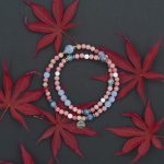 Pink rose quartz Blue mica stone Hand bracelet - Image 5