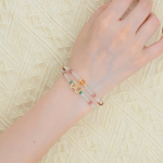 White Crystal Strawberry Crystal  Hand bracelet - Image 5