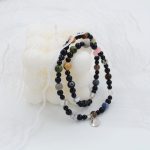 Obsidian Multiple rings  Hand bracelet - Image 4