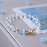 White crystal Gourd Hand bracelet - Image 2