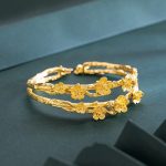 Gorgeous double-sided gold-plated bracelet
