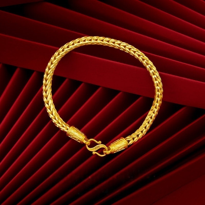 主图-01 Gold-plated dragon bone bracelet - Image 1